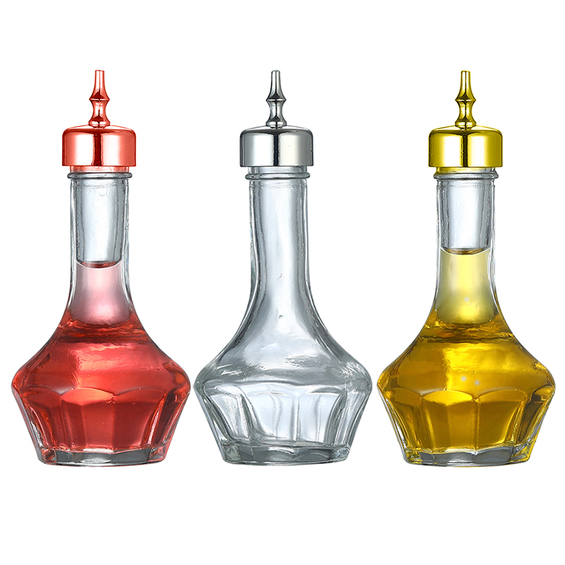 Bitters Bottle Set - زجاجة ربط زجاجية مع أداة بار