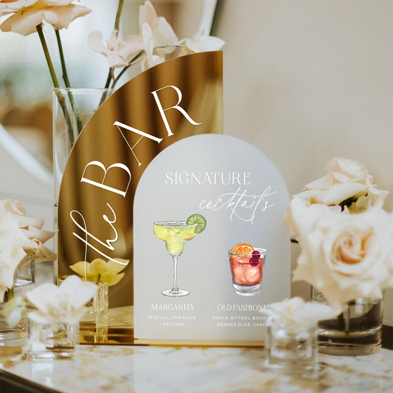 Cocktail Recipe Book - له ولها الكوكتيلات الزفاف ، توقيع