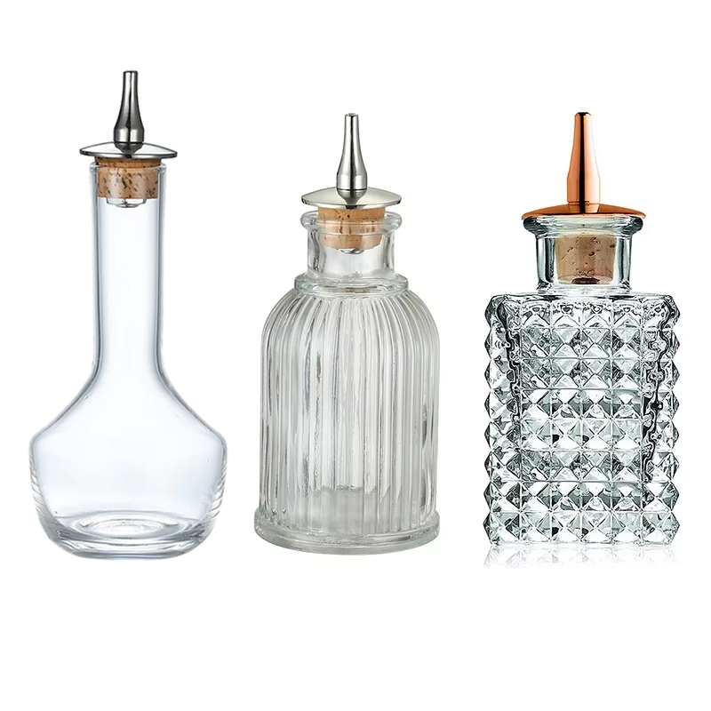 Bitters Bottle Set - زجاجة المر - زجاجة زجاجية عتيقة،