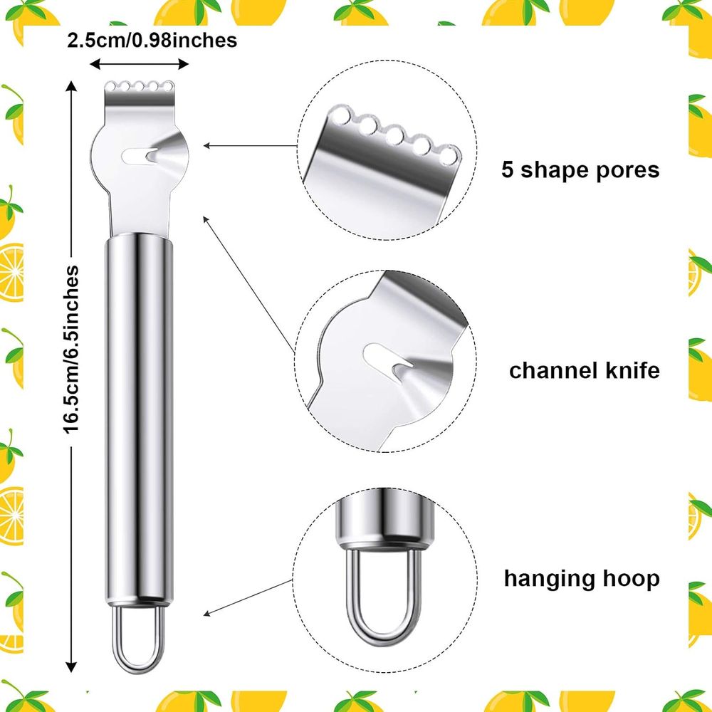 مقشرة حمضيات من الفولاذ المقاو - مراجعة Peeler Channel Knife وسعره