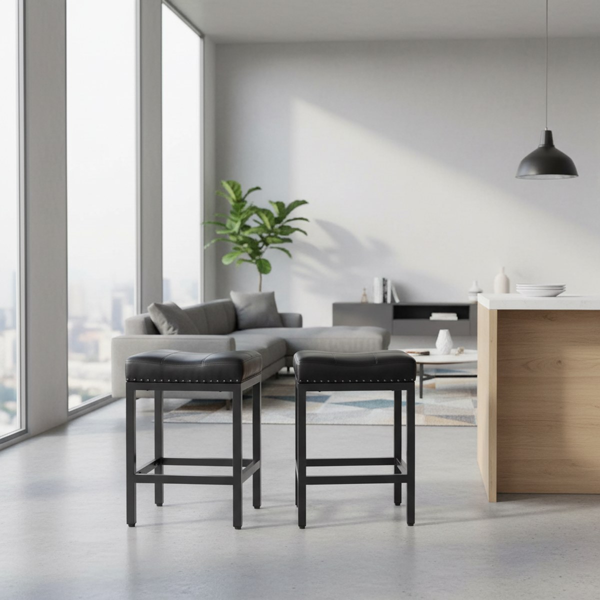 مجموعة من كرسيين بار بارتفاع 2 - مراجعة Home Bar Stools وسعره