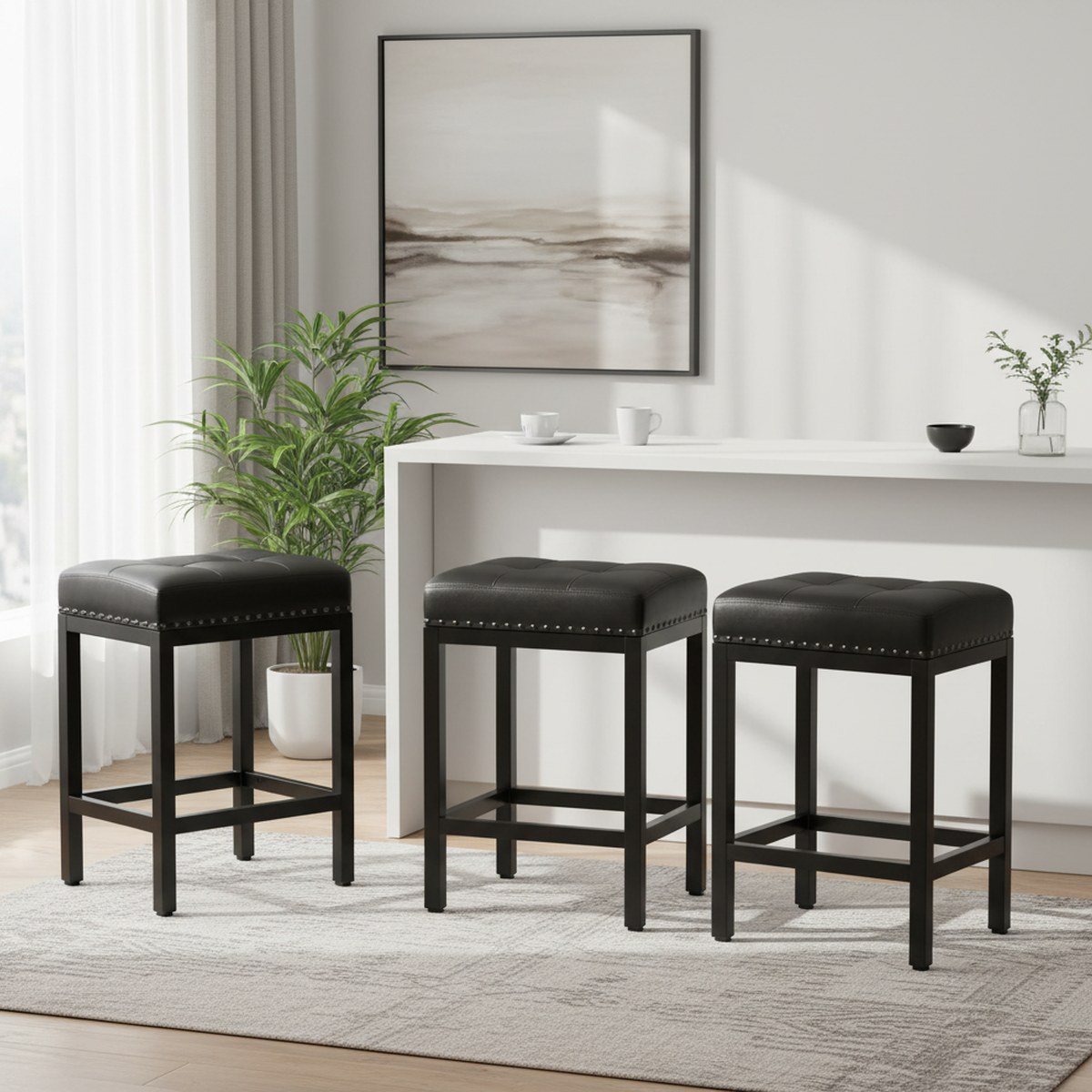 مجموعة من كرسيين بار بارتفاع 2 - مراجعة Home Bar Stools وسعره