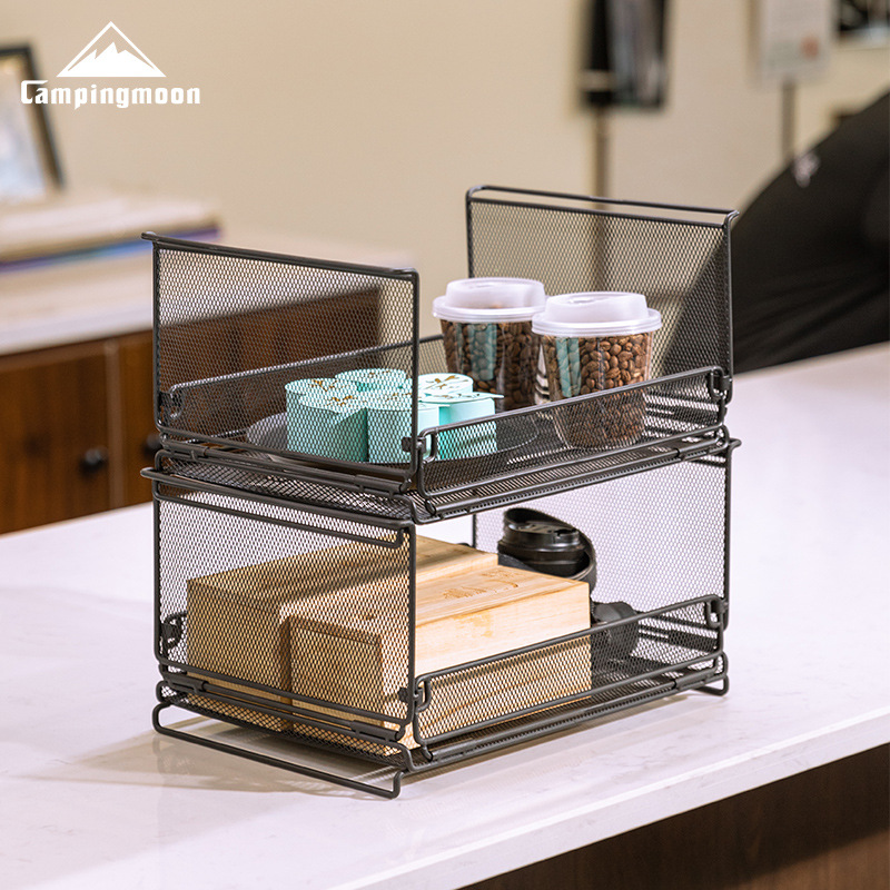 CAMPINGMOON CK-23BK سلة تخزين  - مراجعة Home Bar Shelves وسعره
