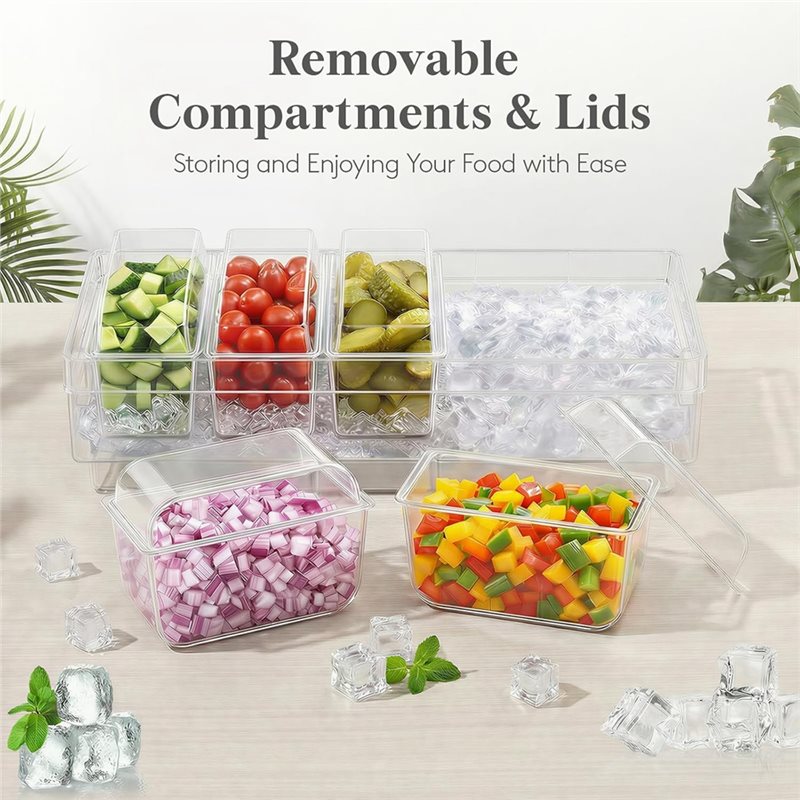 A27F-لوازم البار، طقم تقديم ال - مراجعة Garnish Tray Set وسعره