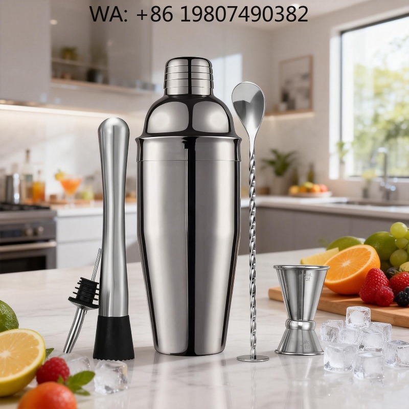 طقم خلط المشروبات من الفولاذ ا - مراجعة Boston Shaker Set وسعره